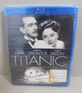 TITANIC Blu-ray 1953 Clifton Webb Barbara Stanwyck Audrey Dalton NEW SEALED OOP - Picture 1 of 8