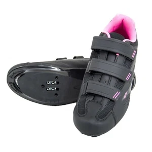Tommaso Womens Pista 100 Elite Cycling Road Shoes Black Pink SPD Cleat Size 11 - Picture 1 of 11