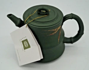 CCCI TETERA CHINA YIXING BAMBÚ VERDE NUEVA CON ETIQUETA - Imagen 1 de 9