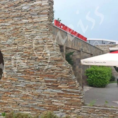 10m2 NATURSTEIN WANDVERBLENDER VERBLENDER RIEMCHEN KLINKER QUARZIT WANDSTEIN - Bild 1 von 4