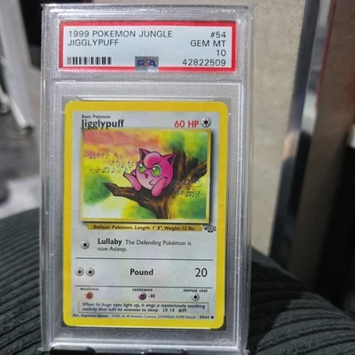 PSA 10 1999 Pokemon Jigglypuff 54/64 Jungle Non Holo WOTC Vintage Card | Low Pop - Image 1 of 2