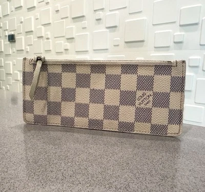 Authentic LOUIS VUITTON Damier Azur Josephine Wallet Zippered Insert Neverfull - Image 1 of 4