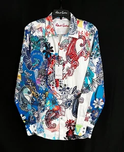 Robert Graham BRANCA Paisley Embroidered XL $348 NWT Classic Fit X-Large - Picture 1 of 11