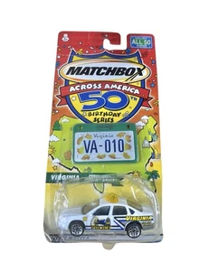 Matchbox Across America 50th Birthday VA-010 Virginia Chevy Impala Police Car - Picture 1 of 4