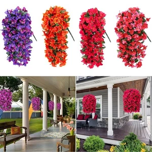 UV Resistant Faux Bougainvillea  for Planter Gardens Balcony Porch - Picture 1 of 21