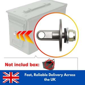 Edelstahl Munition Munitionskiste Blechdosenschloss Verschluss Vorhängeschloss Beschlagset - Bild 1 von 7