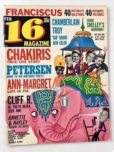 Vintage 1964 16 Magazine February Teen Fan Elvis Presley Ann-Margret Cliff Richa - Picture 1 of 7