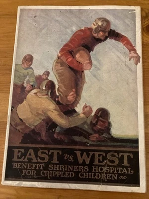 1932 EAST vs. WEST COLLEGE ALL-STAR GAME FOOTBALL PROGRAM/CLARKE HINKLE! - Image 1 of 4