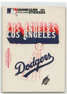 1979 Fleer Hochglanz Sitckers Los Angeles Dodgers #NNO B2 Puzzle - Bild 1 von 2