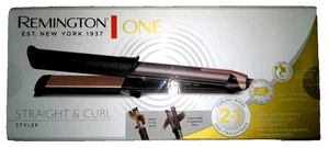 Remington ONE Straight & Curl Styler-Straightener & Curling Wand in One + Pouch - Picture 1 of 11