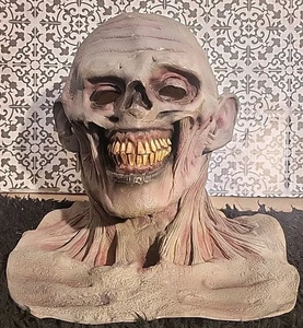 Vintage Papier Magic Group Autopsie Ghul Halloween Maske voller Kopf und Hals gruselig - Bild 1 von 16