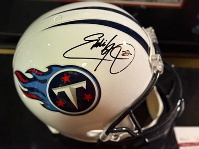Titans EDDIE GEORGE Signed Full Size Riddell Speed Replica Helmet JSA WITNESSED - Image 1 of 4