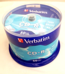 Verbatim Extra Protection CD-R spindle pack 50 blank CDs 700MB, 52X Speed, 80min - Picture 1 of 6