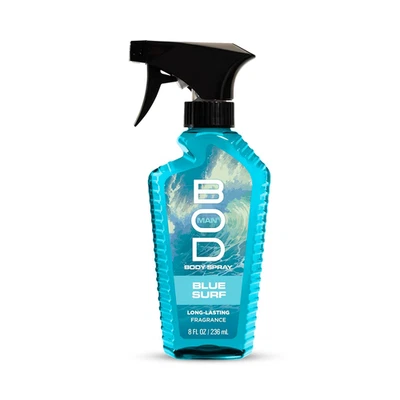 BOD Man Fragrance Body Spray, Blue Surf, 8 fl oz Free Shipping FRESH - Image 1 of 4