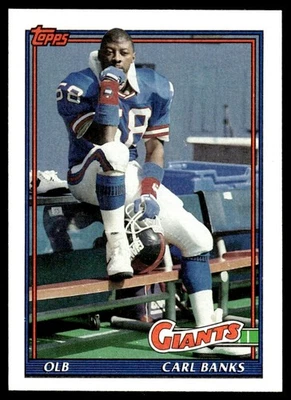 1991 Topps Carl Banks New York Giants #19 - Image 1 of 2