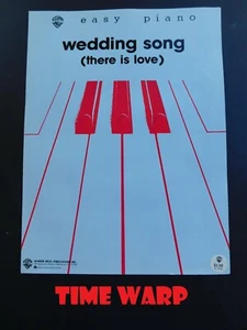 1973 WEDDING SONG (THERE IS LOVE) EASY PIANO SHEET MUSIC - Picture 1 of 4