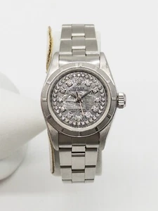 $12,000 Rolex Oyster 69160 No Holes Meteorite Diamond ROLEX Ladies Watch WTY - Picture 1 of 5