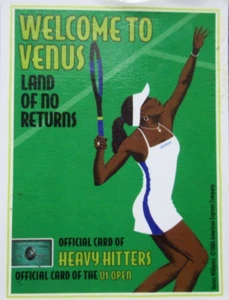 Rare Venus Williams 2004 US Open "Land of No Returns" Magnetic Sports Card Amex - Picture 1 of 5