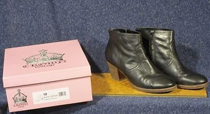 Crown Vintage Size 10 Black Samantha Ankle Boot - Picture 1 of 9