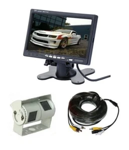 Sistema de visión trasera monitor de tablero de 7" y doble cámara Sony CCD doble - Imagen 1 de 3