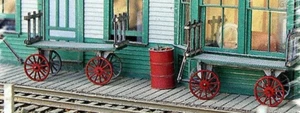 Bar Mills #782 Twin Baggage Cart Kits | HO Scale | Squeaky's Trains - Picture 1 of 1