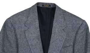 CRICKETEER TWEED CAMEL HAIR VINTAGE WOOL 42 L HERRINGBONE SPORT COAT JACKET GRAY - Picture 1 of 20