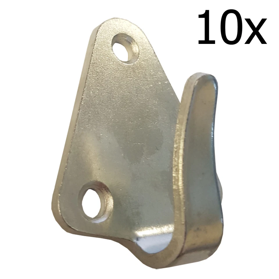 SMART OUTDOORS 10 x TARPAULIN TRAILER COVER BUNGEE CORD TIE DOWN METAL ROPE HOOKS (83437)