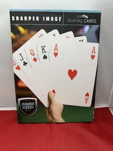 SHARPER IMAGE - Jumbo Playing Cards 8 X 11 - Picture 1 of 8