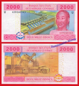 CAMERUN CENTRAL AFRICAN STATES 2000 Francos francos 2002 Pick 208Ud SC / UNC - Imagen 1 de 1