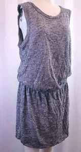 Banana Republic Damen L Minikleid Cut Out Rücken Gummibund meliert grau - Bild 1 von 9