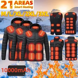 Gilet Riscaldato Corpo Caldo Elettrico USB Uomo Donna Cappotto Riscaldante Giacca Abbigliamento Invernale - Foto 1 di 35