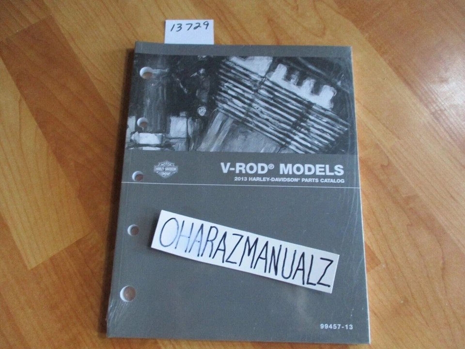 Harley Davidson V-ROD 2013 manual de catálogo de piezas nuevo *sellado* Foto 1 de 1