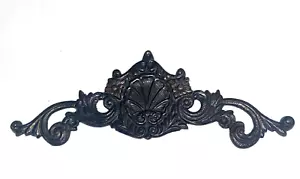 Vintage Ornate Brass Wall Scroll Hanging - Picture 1 of 9