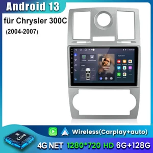 6+128GB Für Chrysler 300C LE LX 2004-2007 9"Autoradio GPS Navi CarPlay Android13 - Bild 1 von 20