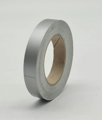 Zierstreifen 12 mm silber matt 10 Meter Aufkleber Sticker PKW Motorrad Boot Quad - Bild 1 von 3