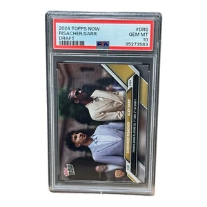 PSA 10 24-25 Topps Now Zaccharie Risacher/Alex Sarr #DRS RC -1st & 2nd PICK - Picture 1 of 3