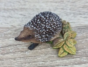 Schleich Wildlife Animals Hedgehog On Leaves 14713 Retired c.2013 D-73527. - Picture 1 of 15