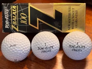 Vintage NEW Top Flite Z-Balata 100 Cut Proof Guarantee 3 Golf Ball Set - Picture 1 of 2