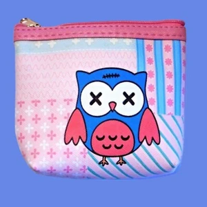 ZOMBIE OWL COIN PURSE wallet pouch bag dead bird kawaii gothic lolita punk U3 - Picture 1 of 4
