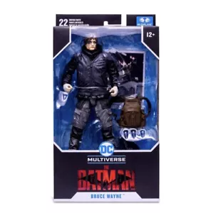 2022 DC Multiverse The Batman Movie BRUCE WAYNE UNMASKED 7” Figure McFarlane NEW - Picture 1 of 10