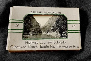 SANBORN REAL PHOTOGRAPH POSTCARD SET COLORADO US HIGHWAY 24 Battle Mt etc. 1950 - Picture 1 of 6