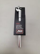 MCS SMOOTH ALUMINUM BICYCLE SEATPOST w/ clamp SILVER ANODIZED 25.4 x 350mm