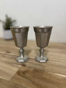 2-Vintage Gorham Pewter Goblets PH 36, 5" Goblets - Picture 1 of 5