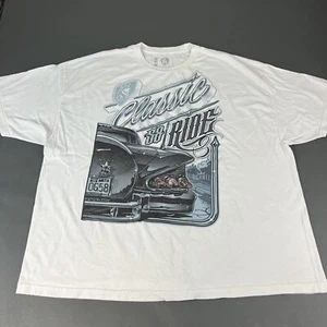 Vintage Y2K Ogabel T Shirt Classic Ride Car Muscle AOP White Men's Size 4XL - Picture 1 of 12