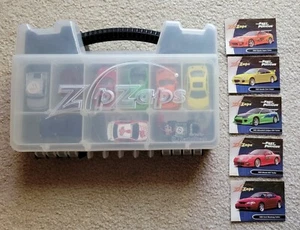 Vtg 2000's RADIO SHACK Zip Zaps Micro RC Cars Lot Fast And Furious Case Parts - Picture 1 of 15