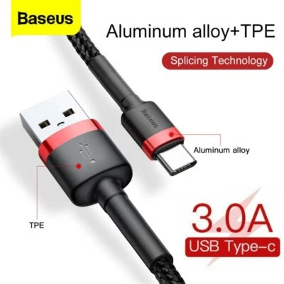 Braided Duty Long Charger USB Cable for iPhone 15 pro  Samsung Galaxy S24 23 22 - Image 1 of 4