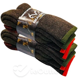 Carolina Ultimate REALTREE Merino Wool Blend Hunting Crew Sock Sz 9-13 (4-PAIRS) - Picture 1 of 3
