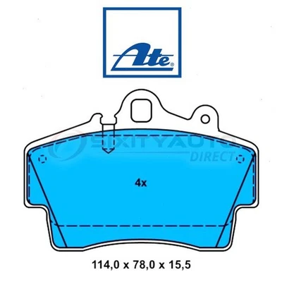ATE Front Disc Brake Pad Set for 2007-2008 Porsche Cayman 2.7L H6 - Braking so Foto 1 de 4