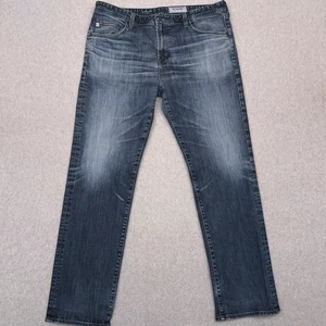 Pantalones de mezclilla para hombre AG Adriano Goldschmied The Graduate 36x32 lavado oscuro EE. UU. - Imagen 1 de 12