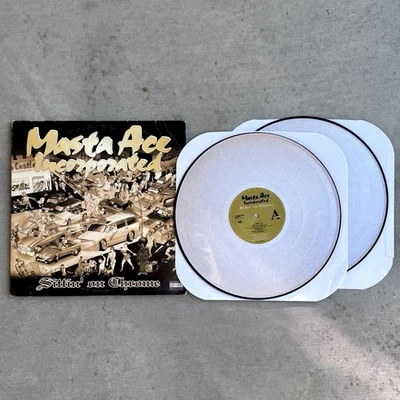 Masta Ace: Sittin On Chrome 2-LP • Silver Color Vinyl Pic Disc • Orig 1995 Foto 1 de 4
